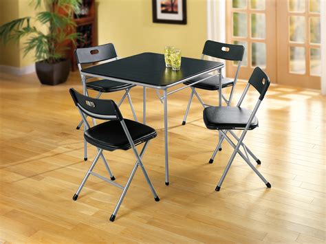 Essential Home 5-piece Card Table and Chairs - Home - Furniture - Small Space Furniture ...