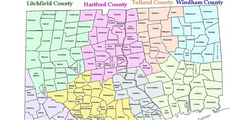 Map Of Connecticut Towns And Counties - Valley Zip Code Map