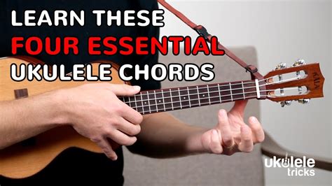 Learn to Play Your First Four Ukulele Chords For Beginners (Beginner Ukulele Lesson) - YouTube