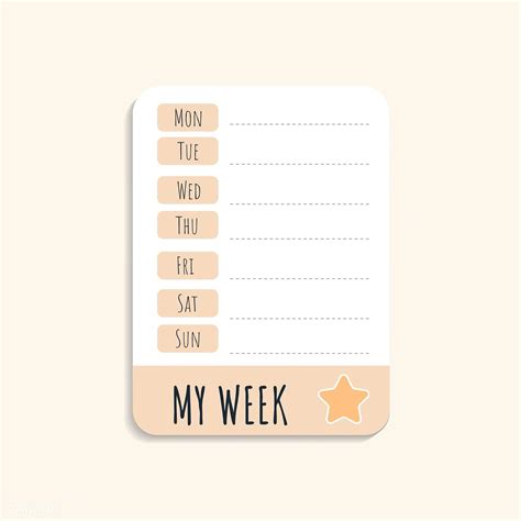 Cute note weekly planner note paper | free image by rawpixel.com / Chayanit | Note paper, Weekly ...