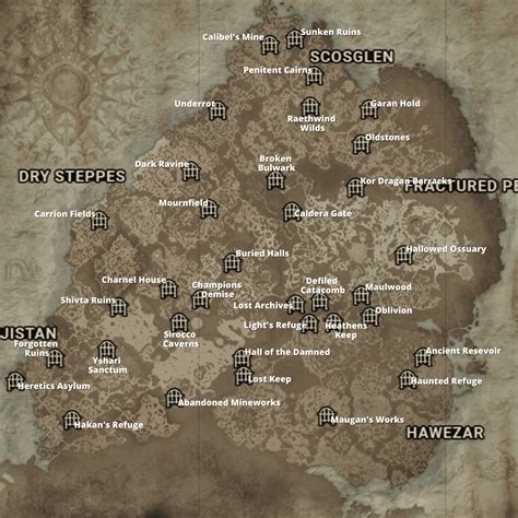 Diablo 4 Barbarian Dungeons: Aspects and Locations