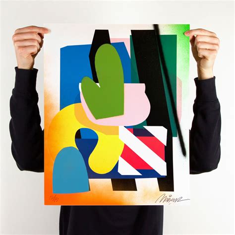 Maser Art Print - 12 of 15 - Stacked Forms 002 - Hand-Embellished Edition | 1xRUN