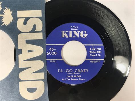 James Brown "I'll Go Crazy" B/W "Lost Someone" 7" Vinyl Single 45 RPM 1966 - Vintage