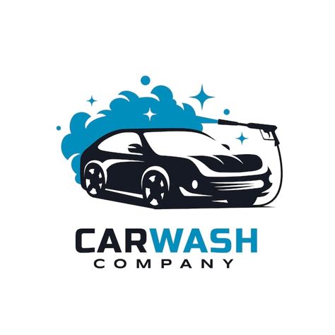 Free Vector | Flat car wash logo template