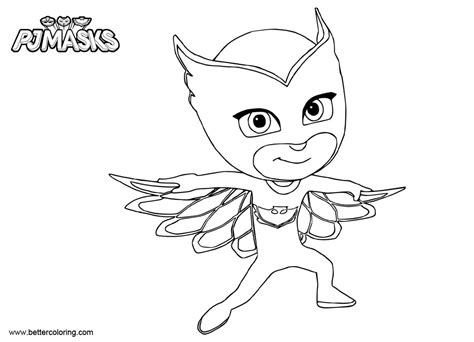 Owlette from Pj Masks Coloring Pages - Free Printable Coloring Pages