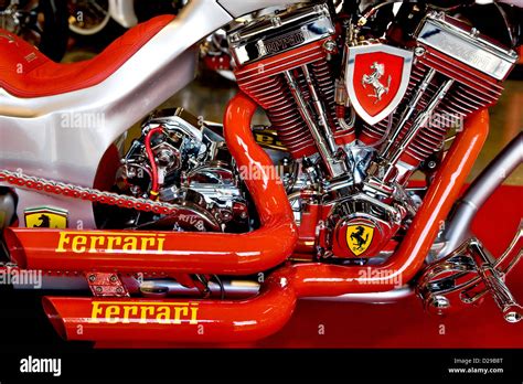 Ferrari motor bike Stock Photo - Alamy