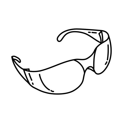 Safety Glasses Icon. Doodle Hand Drawn or Outline Icon Style 3216470 Vector Art at Vecteezy