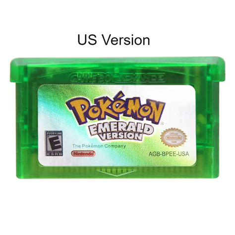 Pokémon Emerald Gameboy Advance GBA Us Version 32bit ( Tested & Works ...