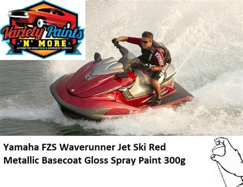 Yamaha FZS Waverunner Jet Ski Red Metallic Basecoat Gloss Spray Paint