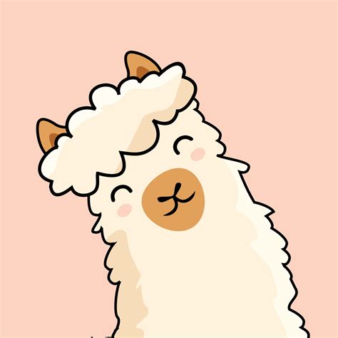 Cute Alpaca Cartoon