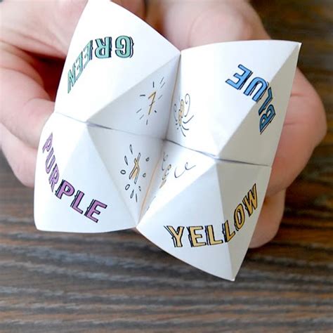 Good days: How to Make a folded paper game