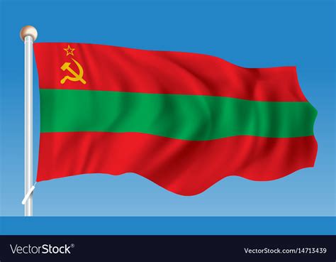 Flag of transnistria Royalty Free Vector Image