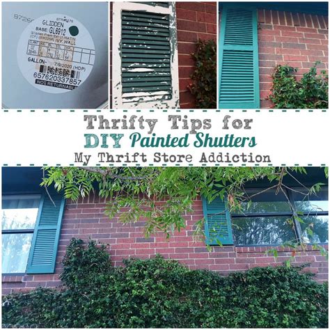 Thrifty Tips for DIY Painted Shutters | Painting shutters, Diy painting, Diy