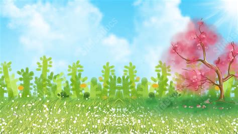 Green Nature Poster Painting Powerpoint Background For Free Download - Slidesdocs