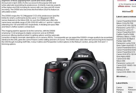 Nikon D40/D40x/D60 Photog: Nikon D5000 preview vs Nikon D60 vs Nikon D90 vs Canon EOS 500D ...