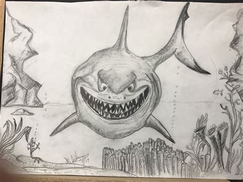 Bruce from Finding Nemo Sketch