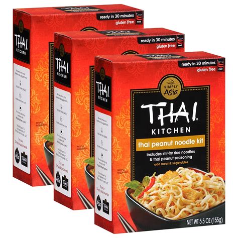 (3 pack) (3 Pack) Thai Kitchen Gluten Free Thai Peanut Stir Fry Noodle ...