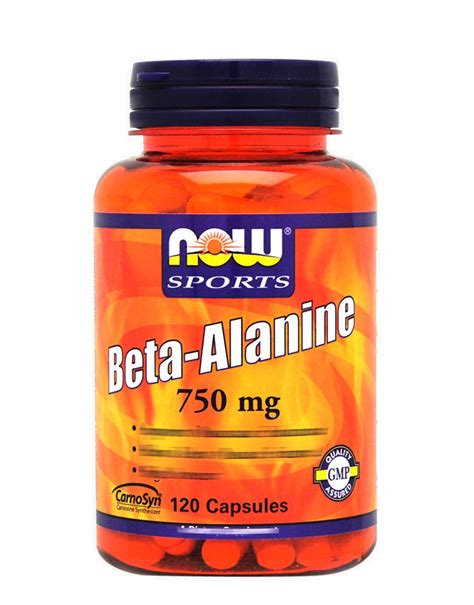 Beta-Alanine 750mg by NOW FOODS (120 capsules)