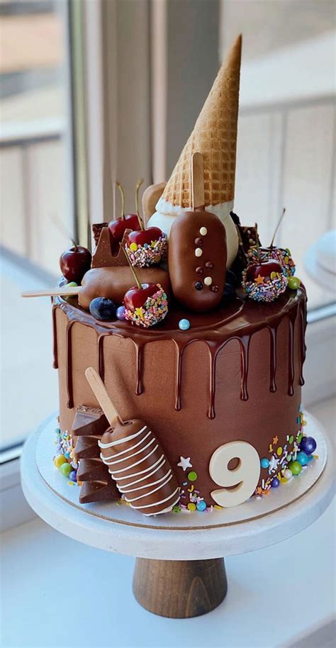 57 Beautiful Cake Inspiration - 9th Chocolate birthday cake