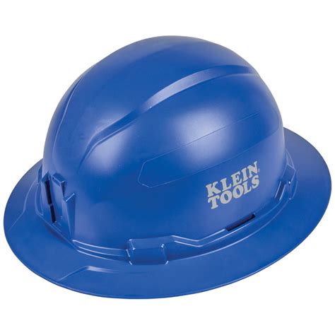 Klein Tools-60249 Hard Hat, Non-vented, Full Brim, Blue - Walmart.com ...