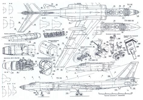 Tu-16 blueprint | Blueprints, Aviation history, Vintage military