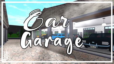 I built a Car Garage on Bloxburg! - YouTube