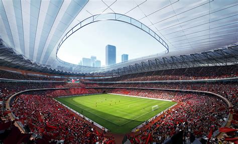 Zaha Hadid Architects design 60,000-seat Xi’an International Football ...