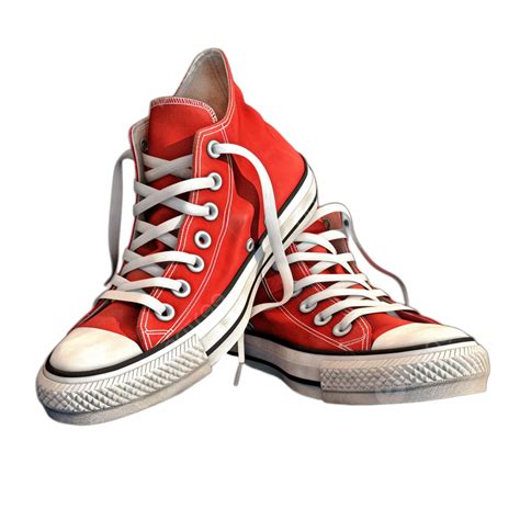 Red Transparent Shoes Canvas Shoes, Shoes, Canvas Shoe, Red PNG ...