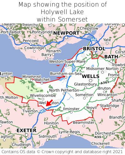 Where is Holywell Lake? Holywell Lake on a map