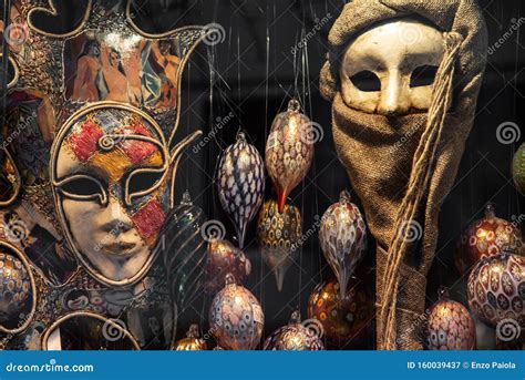 Typical Venetian Carnival Masks, Vintage. Masquerade Party Ideas Stock Image - Image of ...