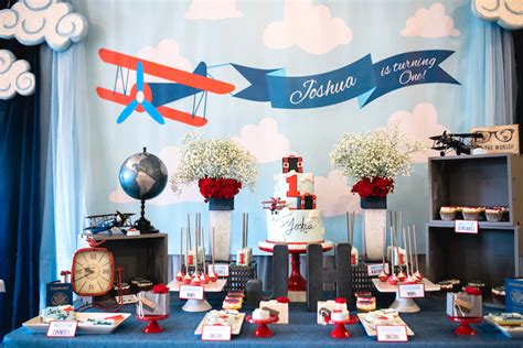 Kara's Party Ideas "Time Flies" Airplane Birthday Party | Kara's Party Ideas