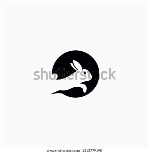 Leaping Bunny Logo Jumping Rabbit Vector Stock Vector (Royalty Free) 1313779190 | Shutterstock