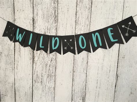 WILD ONE Arrow Banner Wild One Banner Tribal Party | Etsy