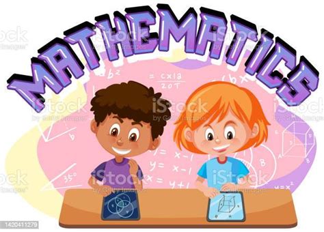 Children Learning Math With Math Symbol And Icon Stock Illustration - Download Image Now ...