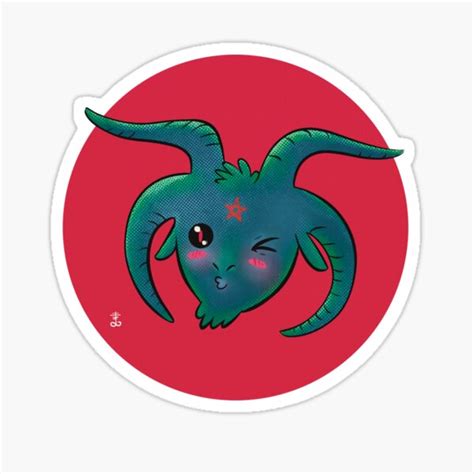 "Cute Baphomet " Sticker for Sale by TheOccute | Redbubble