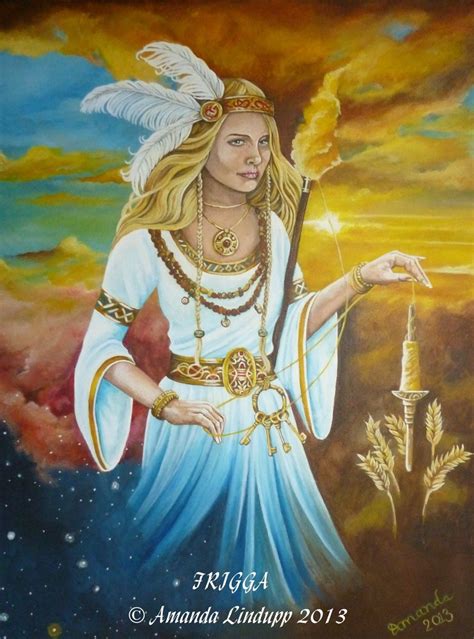 A3 norse Goddess Frigga Print - Etsy