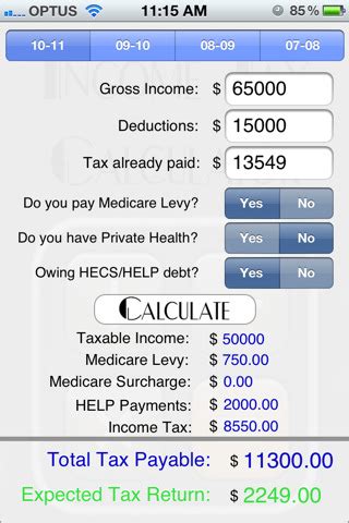 My Tax Return - Income Tax Calculator