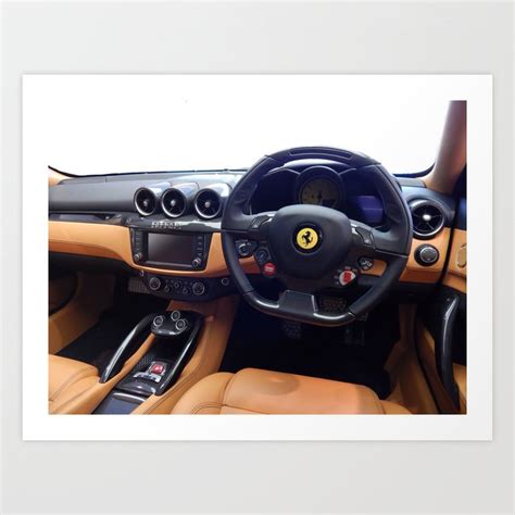 Ferrari F12 Interior Art Print by N_Cvetty | Society6