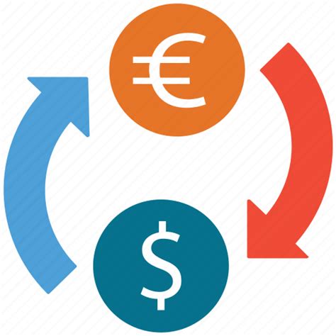 Currency converter, currency exchange, dollar, euro icon