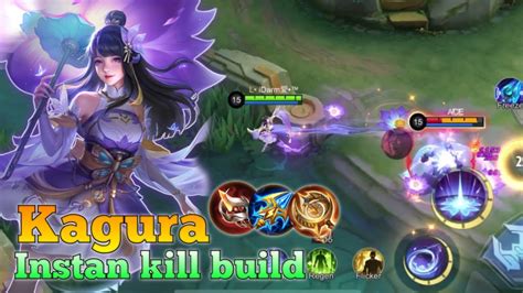 Insane Damage! One shot Combo | Kagura Best Build & Emblem 2023 - YouTube