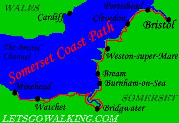 Somerset Coast Path Walking Holiday, 98 miles of great walking