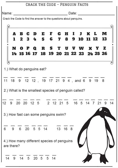 Crack The Code Worksheets Printable Free - Printable Worksheets