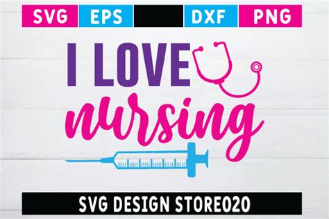 Nurse Quotes SVG I Love Nursing Graphic by Svg Design Store020 ...