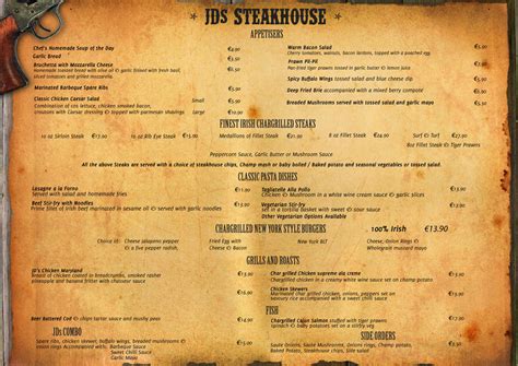 Steakhouse Menu by canyonlord on DeviantArt