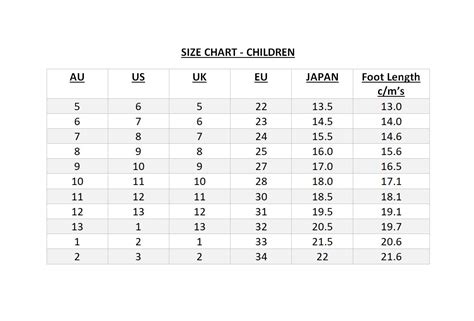 Ugg Boot Size Chart