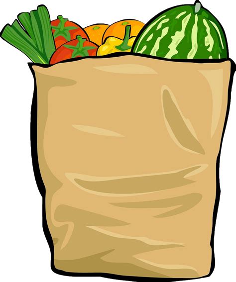 Bag Of Groceries Clip Art - Png Download - Full Size Clipart (#5669169) - PinClipart