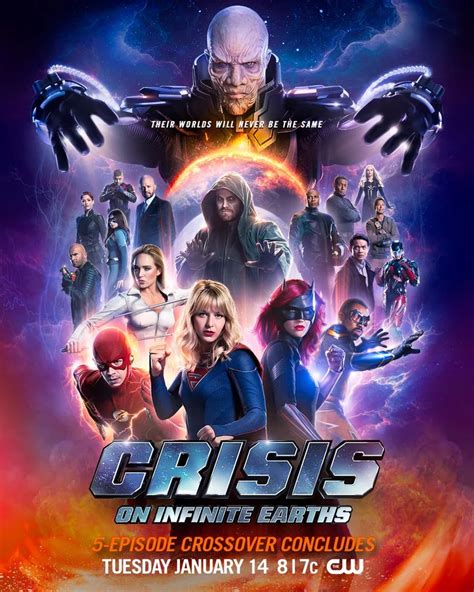 The CW has revealed a new poster for Crisis on Infinite Earths finale including a first look at ...