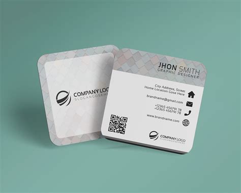 Square Business Card. :: Behance