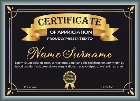 Best award certificate design template 2326771 Vector Art at Vecteezy