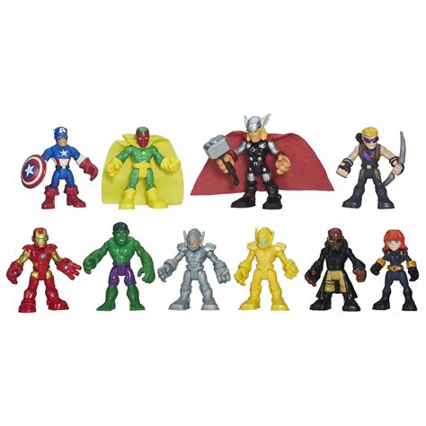 Buy MarvelPlayskool Heroes Super Hero Adventures Ultimate Set, 10 ...